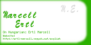 marcell ertl business card